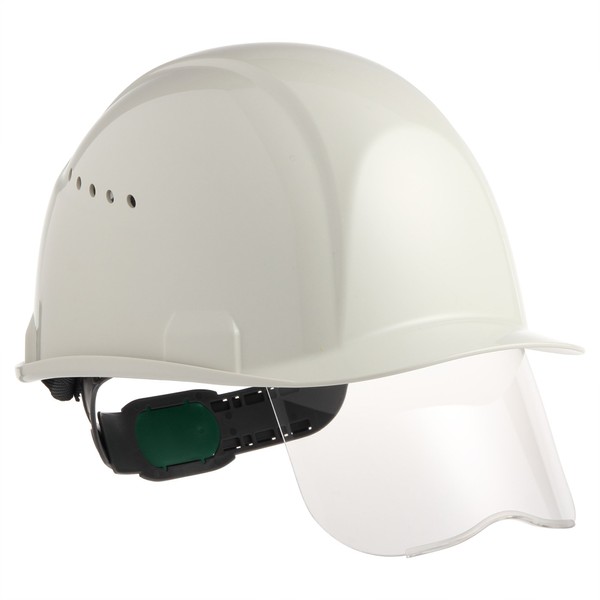Sumibe Techno Plastic SAXCS-B-WH Helmet SAX Series with Air Vents,