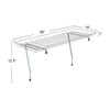 Household Essentials Rear Display Over-The-Washer Storage Shelf to Organize and