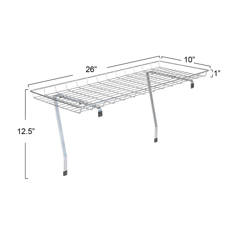 Household Essentials Rear Display Over-The-Washer Storage Shelf to Organize and
