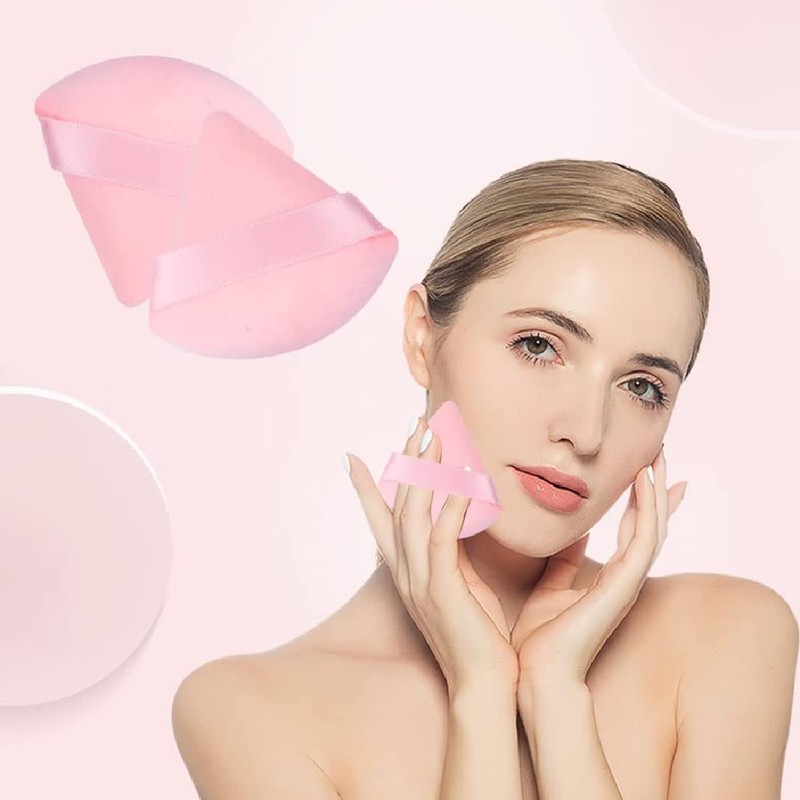 Pack of 12 Triangle Makeup Powder Puff Face Sponge Powder