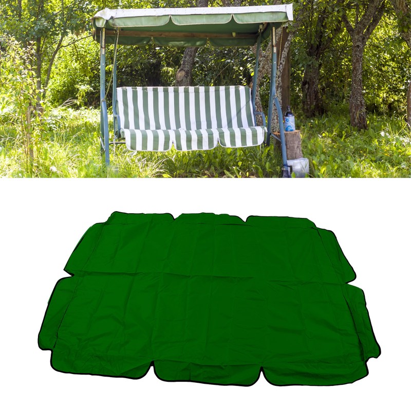 Waterproof Outdoor Swing Canopy Replacement 420D Silver Coated Oxford Fabric