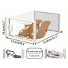 HOMIDEC HOMIDEC Shoe Storage Box,12 pcs Stackable Shoe Boxes Clear