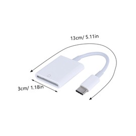 KOMBIUDA USB C Card Reader Adapter Portable Memory Writer for Pro Laptop Fast USB Data Transfer Compact Design for Easy Carrying and Use