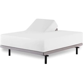 Flex Head King Fitted Sheet for Adjustable Bed - 34” Split from Top, 600 Thread Count Egyptian Cotton, Sateen Weave, 16” Deep Pocket for Sleep Number Bed, Soft & Breathable (White)