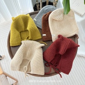 International Kids' Balaclara Balaclava - Autumn/Winter Windproof Knit Hat (Free Size) lf2048 48-53cm Dark Brown 3ea