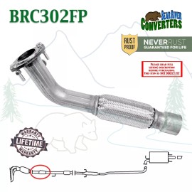 Bear River Converters Front Pipe Flange Flex Repair for Toyota Camry Solara 2.4L - Lifetime Warranty