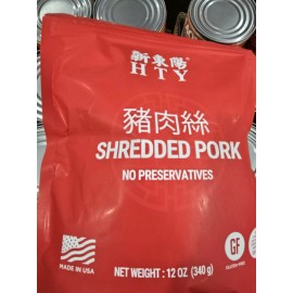 HTY SHREDDED PORK  No Preservatives  Made In USA 12 Oz