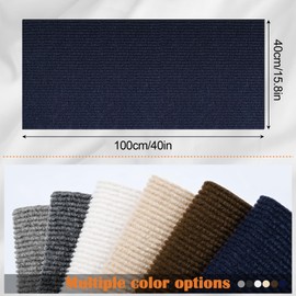 Inchoco Furniture Protectors from Cats Scratching - 40" x 15.8" Trimmable Self-Adhesive Carpet Protector for Pets, Cat DIY Climbing Couch Protector for Scratch Cat Tree Replacement Indoor (Dark Blue)