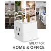 Fosmon 3-Outlet Extender, 90 Degree Plug Outlet Adapter, Right Angle