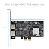StarTech.com 2-Port 2.5 Gbit PCIe Network Card, Intel I225-V, Dual