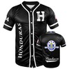 Fury Honduras Baseball Jersey, Black Honduras Baseball Button Down Jersey