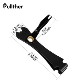 pullther 3 Pcs Fly Fishing Nippers, Fishing Line Cutter, Fly Fishing Nippers with Retractor, Fishing Knot Tying Tool, Cleaning Eyelets Fishing Accessories