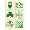6 Piece Celtic Stencil Set - 2.5" Reusable Mylar Templates