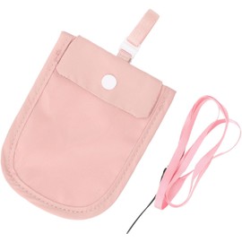 Cartera de Sujetador Encubierta con Cordón, Bolsa de Viaje Oculta Impermeable, Bolsillo Secreto para Tarjetas de Crédito, Dinero, Objetos de Valor (Rosa)