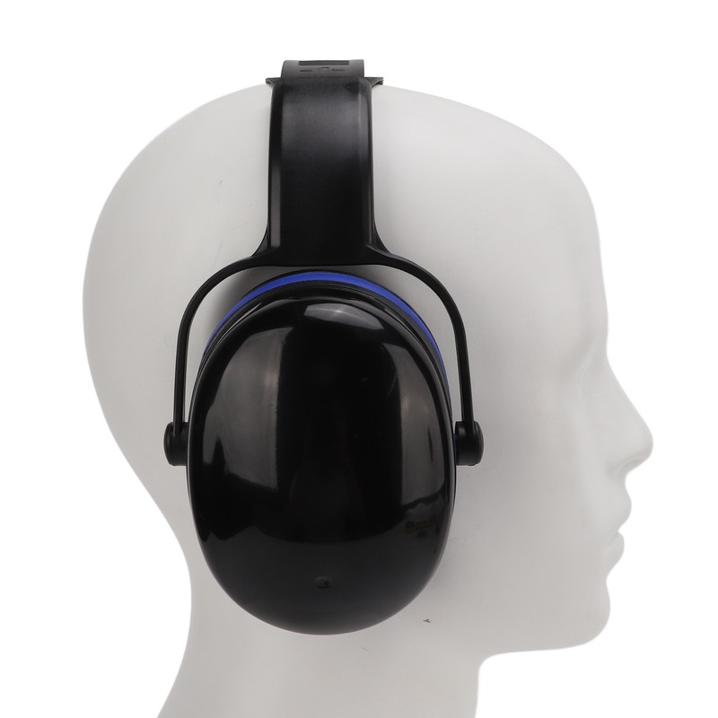 Hearing Protection Ear Muffs 24dB NRR Safety Black Blue Noise