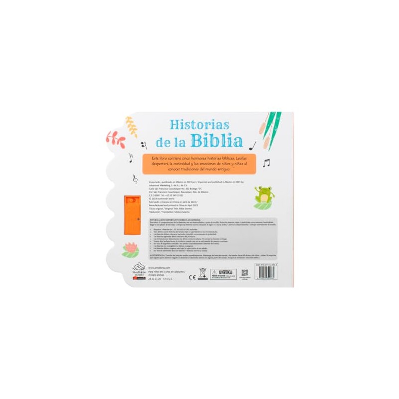 Cuento Infantil: 10 Botones con Sonido: Historias de la Biblia