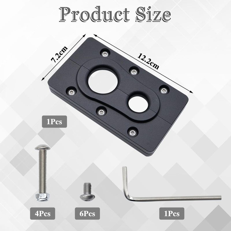 JADSOrBoBi Firewall Pass-Through Bracket for Holley Terminator X Max, Billet