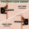 Self-Locking Heavy-Duty Gate Latch: Automatic Gravity Lever Type for Wooden