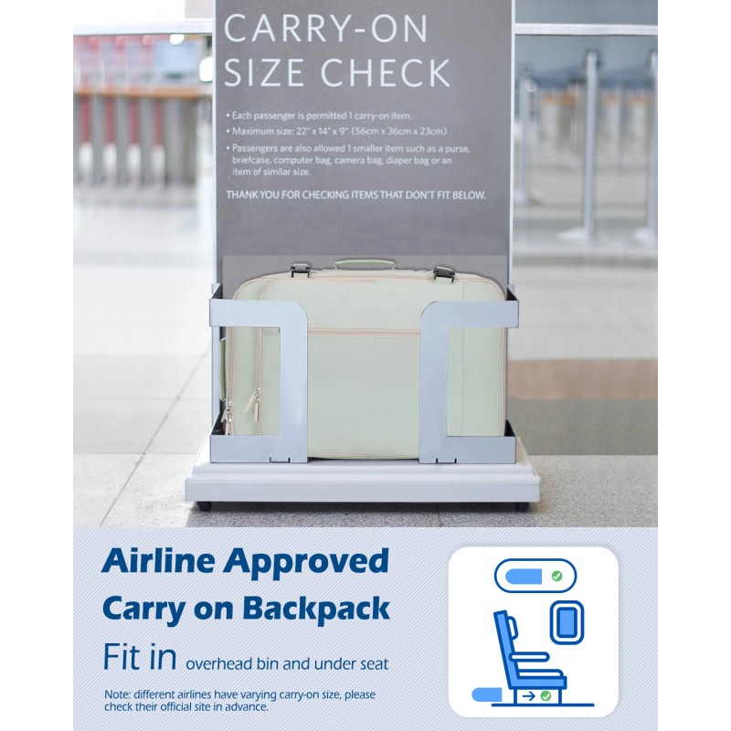 Hynes Eagle Carry on Backpack 38L Large Travel Backpack Women