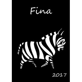 2017: personalisierter Kalender 2017 "Fina" - DIN A5 - eine Woche pro Doppelseite
