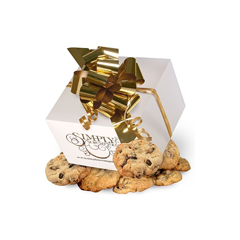 Simply Scrumptous Low Fat Chocolate Chunk Cookies White Gift Box
