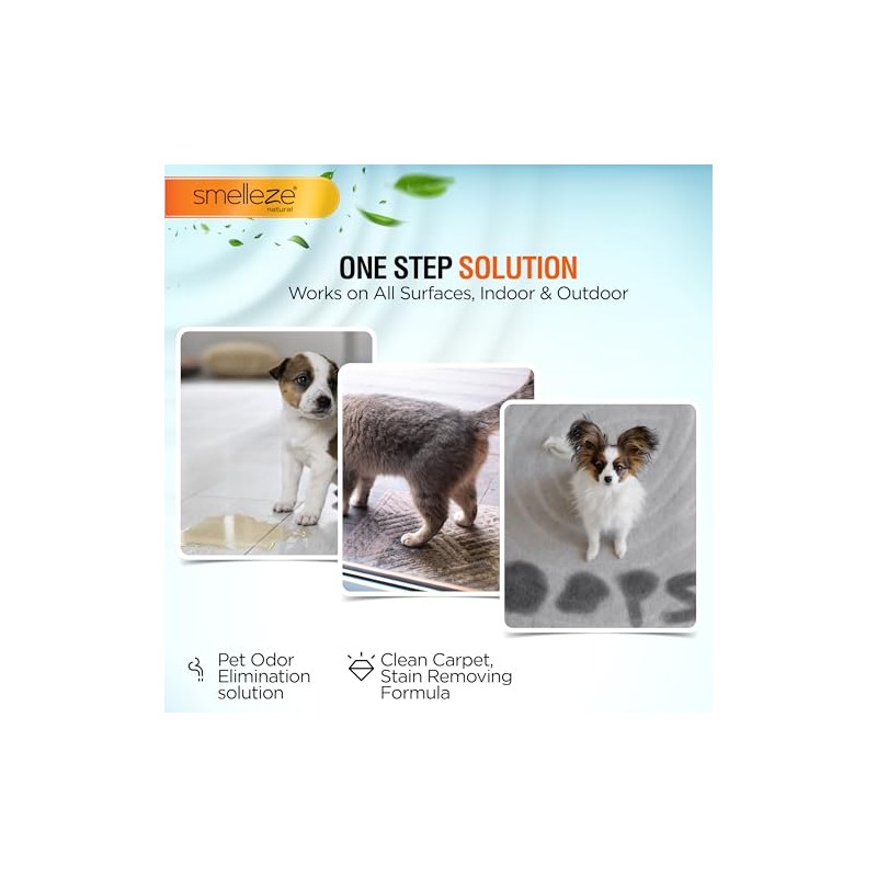 SMELLEZE Pet Pee Powder - Unscented Solidifier for Dog &