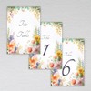 Webspectations Wildflower Table Numbers Floral Wildflowers (includes Top Table and