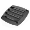 3in Marine Air Vent Grille Ventilation Ducting Louver Cover Black