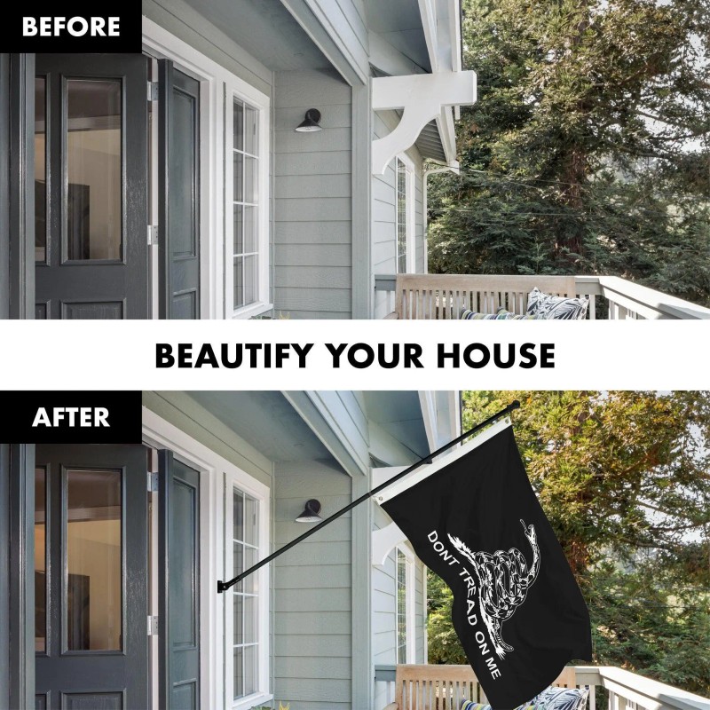 UD_G128 Combo Pack: Flag Pole 6 FT Black Tangle Free