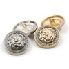 14PCS Clothes Button - 8Pcs×20mm and 6Pcs×25mm Lion Head Metal