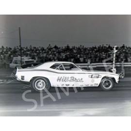 8 x 10"  B&W Photo Of The Hill Bros. Funny Car
