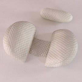 SHANNA 2024 Pregnancy Pillow, Adjustable, Comfort Pillow, Adult Cooling & Silky Soft Bamboo Cover, Full Body Pillow, Support Pillow, Nursing Pillow, Body Pillow (Khaki)