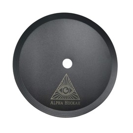 KKDUCK - Bandeja de metal para pipa de agua (hierro inoxidable, 49,5 cm)