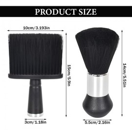 Pack of 2 Portable Hairdressing Neck Brush, Hairdresser Neck Brush, Soft Hair Cutting Brush, Hairdressing Brush Set, Barber Neck Duster Brush for Hairdressers Salon Hairdressing Shop Hair Hairstyle