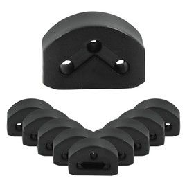 Piutouyar 12 Pcs Black Guitar String Ties Bridge Beads, 3 Hole Plastic Guitar String Fasteners for Acoustic Classical Guitar