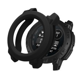 kwmobile Protective Cover for Garmin Instinct 3 45mm - Side Edge Protection Smart Watch Case Black