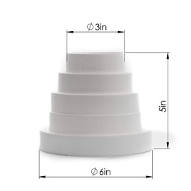Vent Systems 80, 100, 120, 125, 150 Plastic, Reducer for Pipes and Pipes made of HVAC, PVC, ABS Plastic, 8-15 cm - Pack of (1)