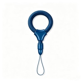 AIXUAN Adjustable Length Smartphone Ring Strap, Blue Braided Cord, Fall Prevention, USB Key Mascot Mobile Accessories