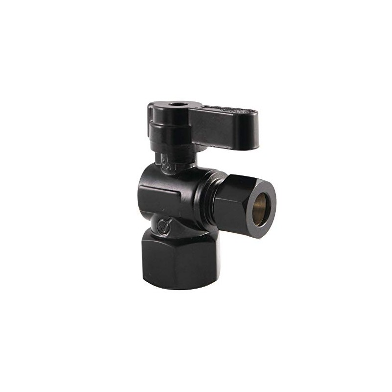 Kingston Brass KF4310MB 1/2" FIP x 3/8" OD Comp Angle