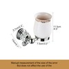Chrome Bathroom Toothbrush Holder, Tumble Holder Silver Crystal Bathroom Hardware