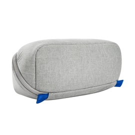 Tatonka Square Zip Pouch M (2L) - Folding Toiletry Bag with 2 Zipped Mesh Pockets - PFC/PFAS Free - 10 x 25 x 9 cm (Grey), Grey, 10 x 25 x 9 cm, Large Flap Wash Bag