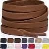 Miscly Flat Waxed Cotton Shoe Laces for Boots, Sneakers, and