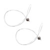 Bohue 2Pcs Nano Rings Loop Threader Tool Hair Extension Loop