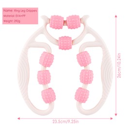 Taozoey Massage Roller, Massageroller, Massageroller Beine, Beinmassagegerät Cellulite Deep Tissue Massage Arm, Massagerolle mit Griff Bein, Massagerolle (Rosa9)