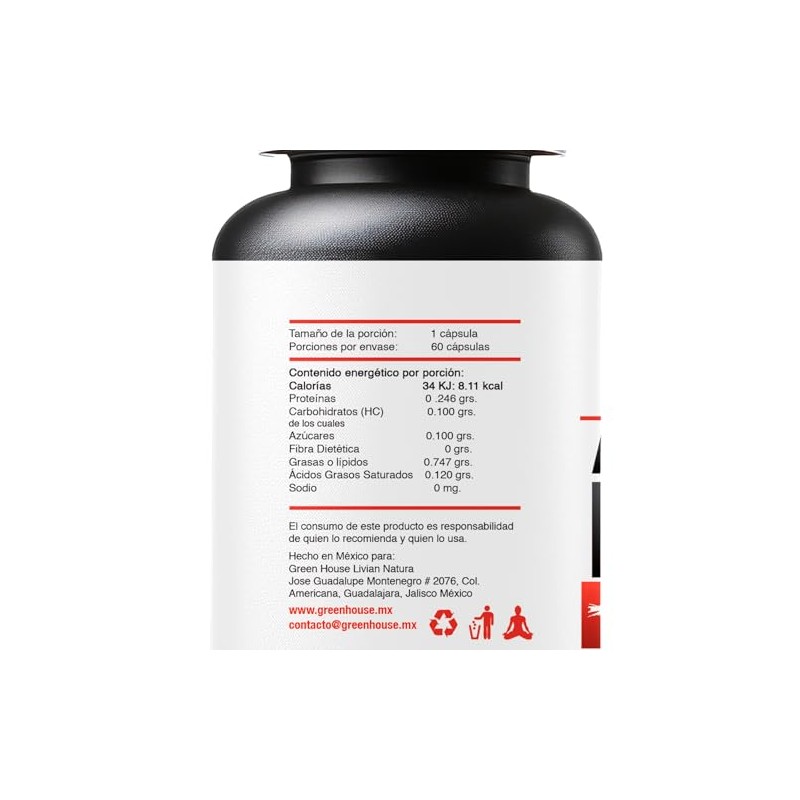 Aceite de Krill 60 Capsulas de 1200 mg, Suplemento Green