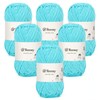 Reessy 6 × 50g Chenille Yarn, Soft Chunky Wool for