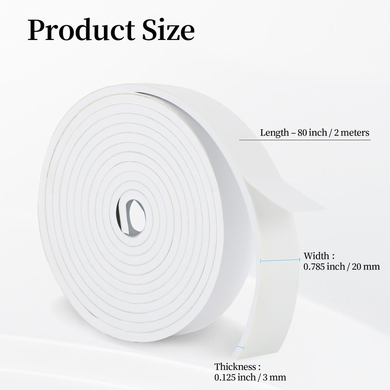 Mikzhskr Hat Tape Roll 80" Hats Size Reducer Insert Foam