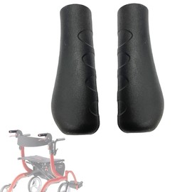 Rollator Hand Grip for Rolling Walker Replacement - Mobility Disabled Patient Handgrips Accessories, 0.78"(20mm), 2 Pcs (Black-B)