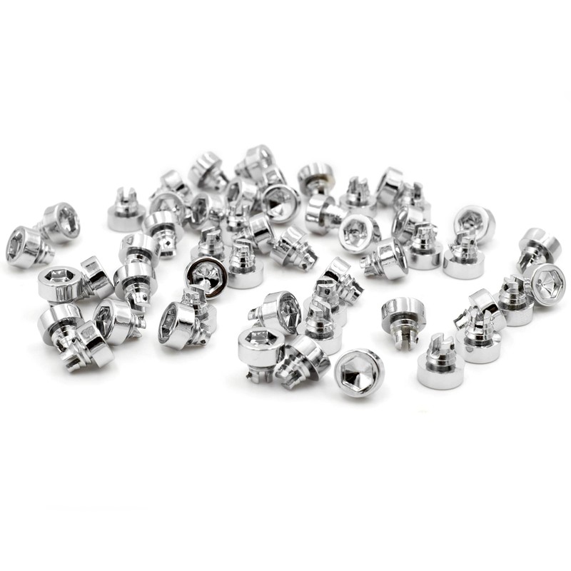 RhinoTuning 50 Pcs Set 0.3"/7.5mm Wheel Rim Rivets Nuts 7.5mm
