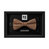 MAY-TIE Herren Fliege aus Kork | Holz Braun | Vegane